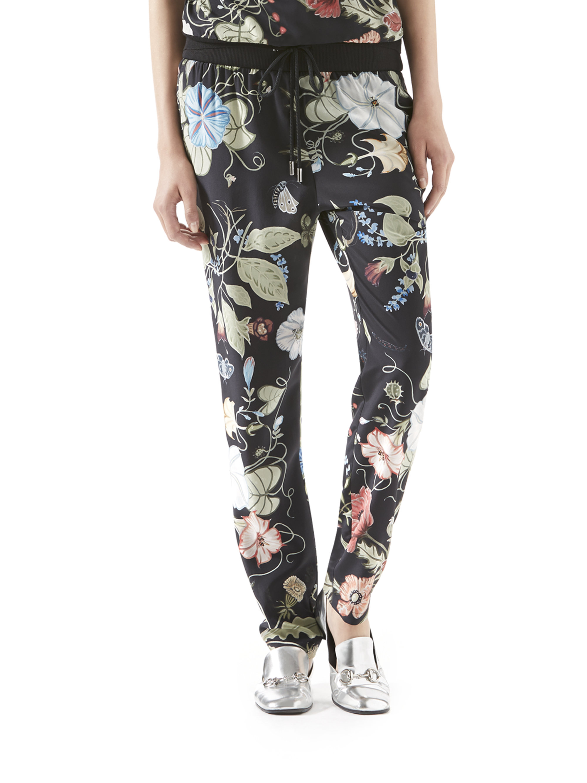 Gucci Flora Knight-print Silk Jogging Pants | Lyst