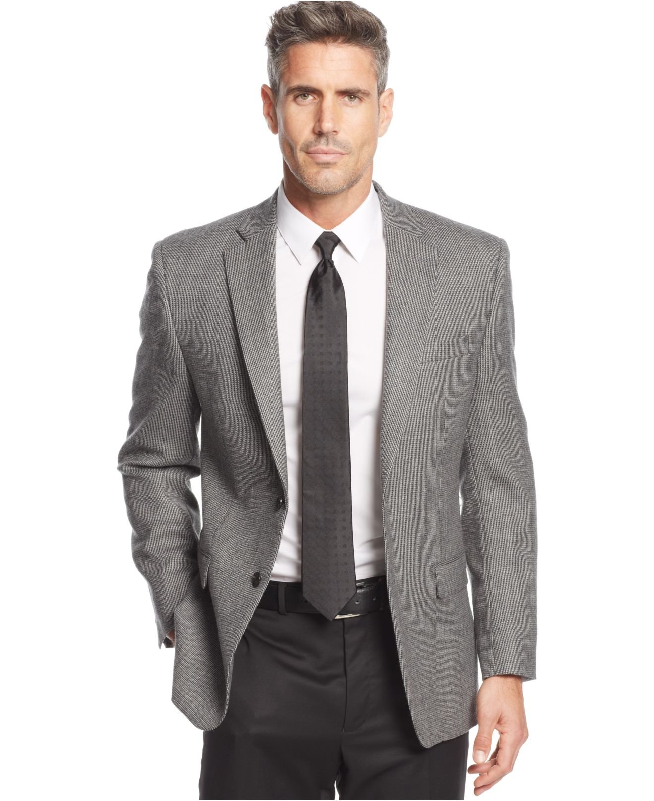 Lauren by ralph lauren Light Grey Tic Sport Coat in Gray for Men | Lyst