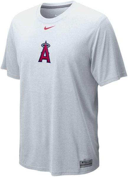 Nike Mens Los Angeles Angels Of Anaheim Drifit Logo Legend Tshirt in ...