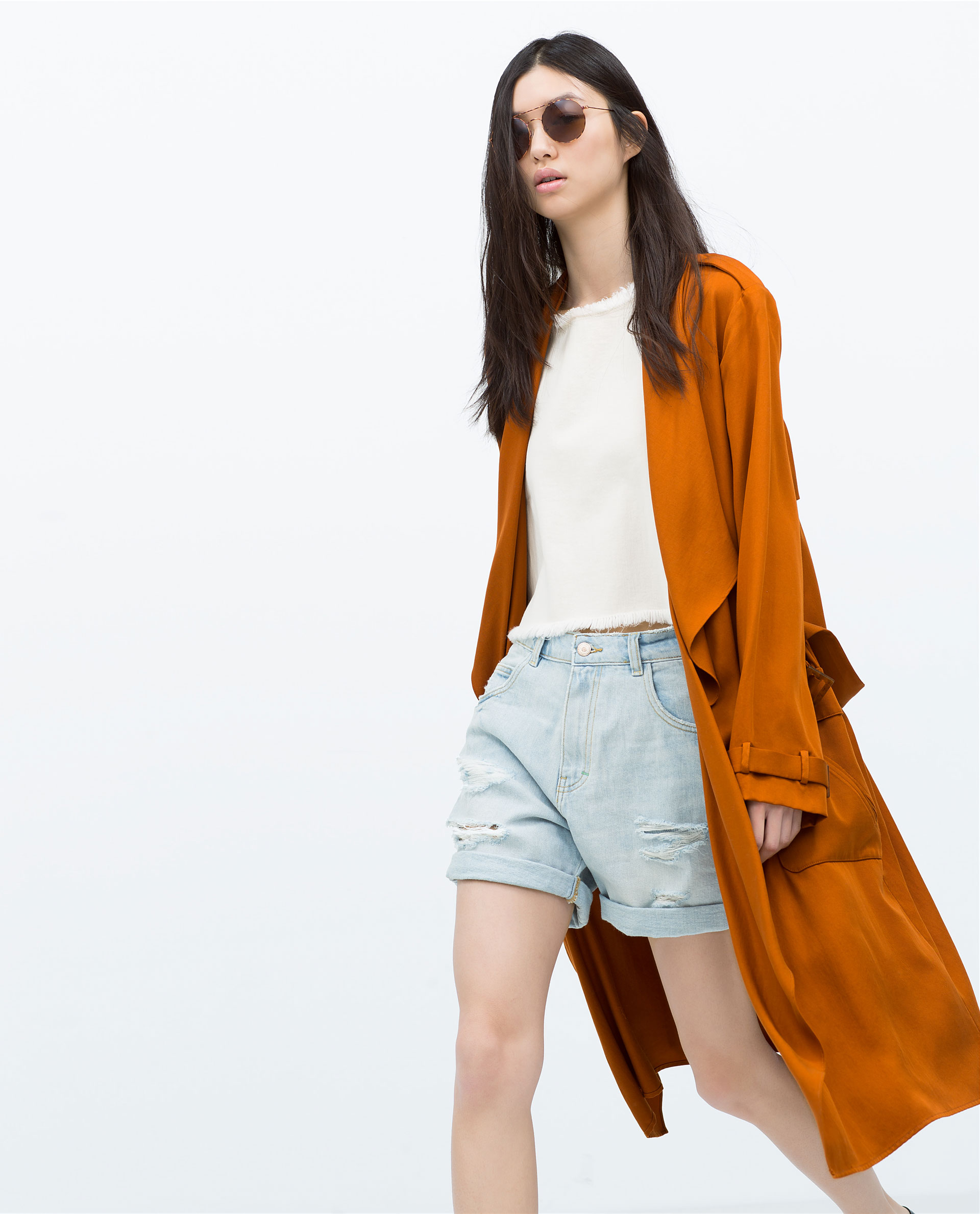 Zara Double Ted Trench Coat In Natural For Men Lyst Gallery