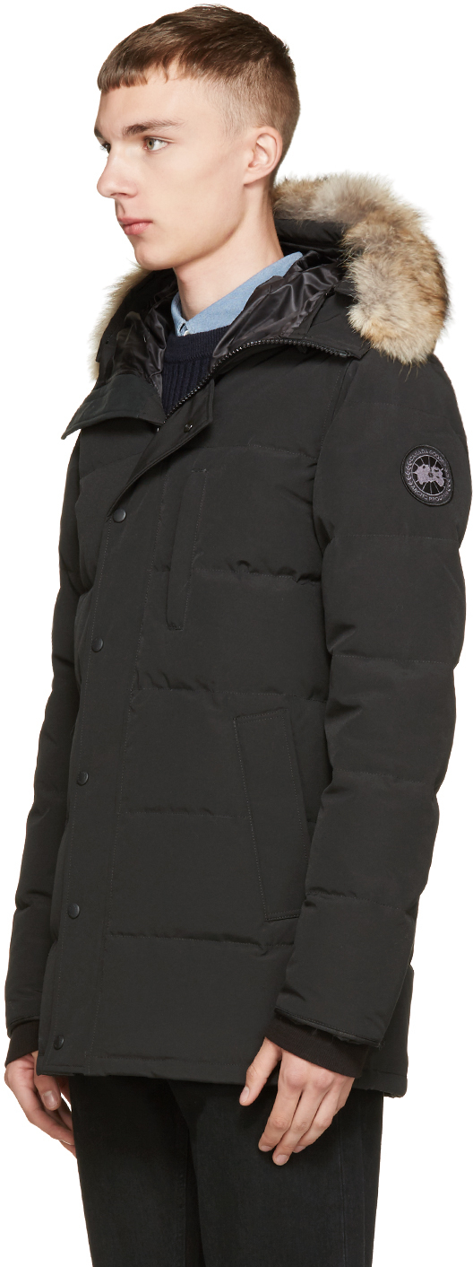 canada goose black label with black fur canada goose black label with black fur