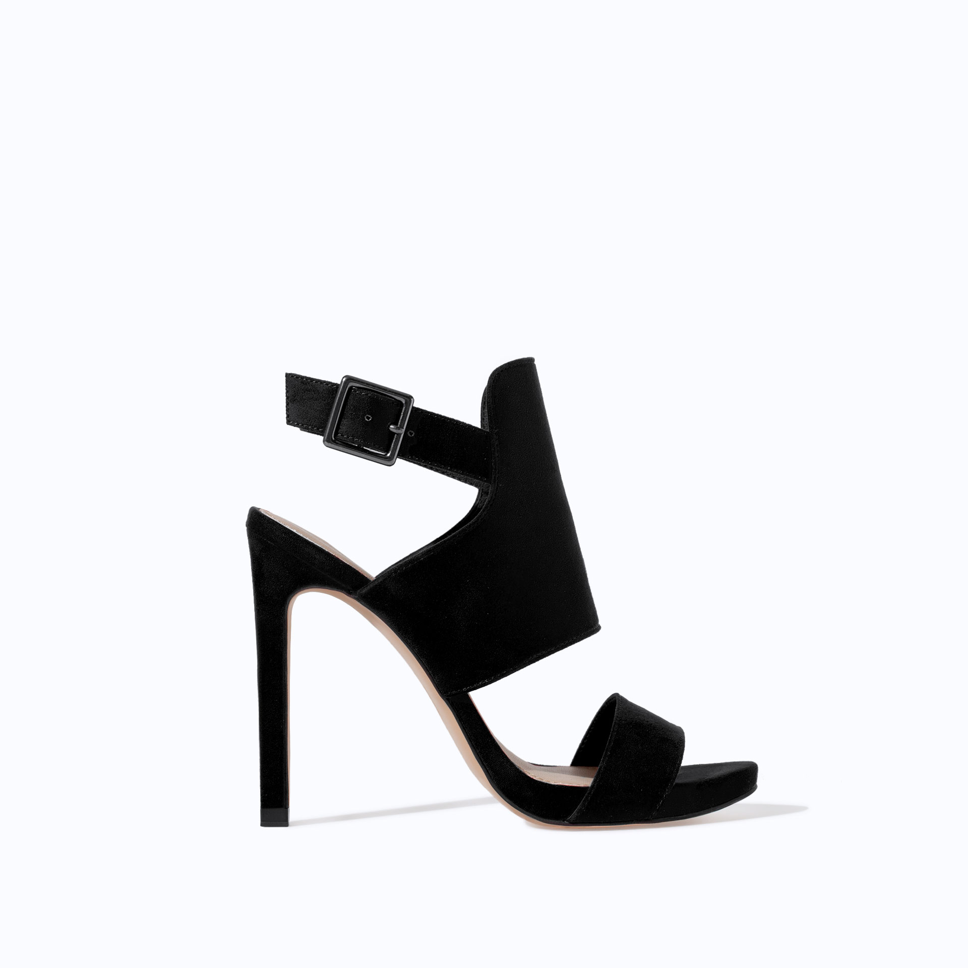 Zara Trf Wraparound Sandal in Black | Lyst