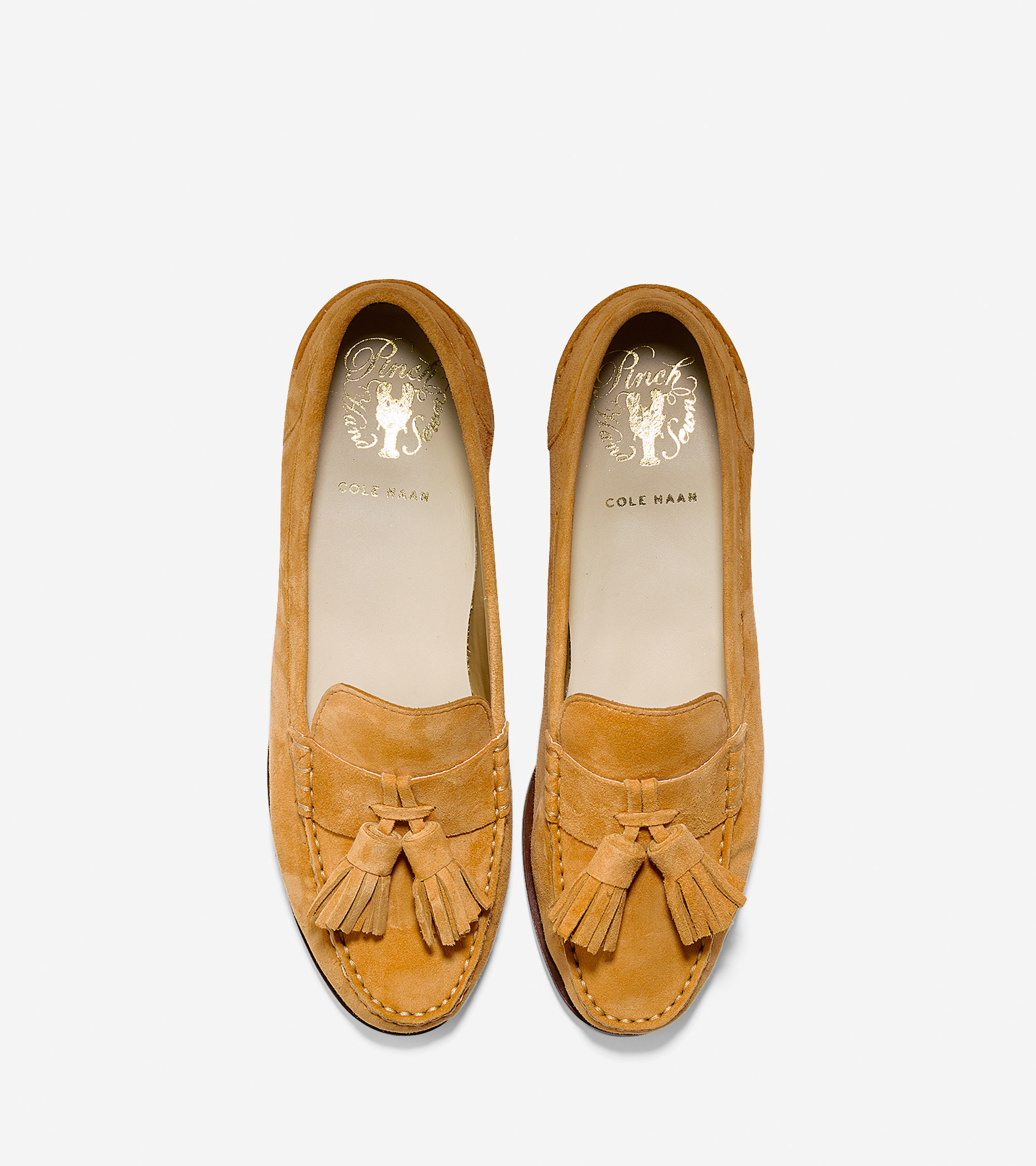cole haan pinch tassel saddle tan