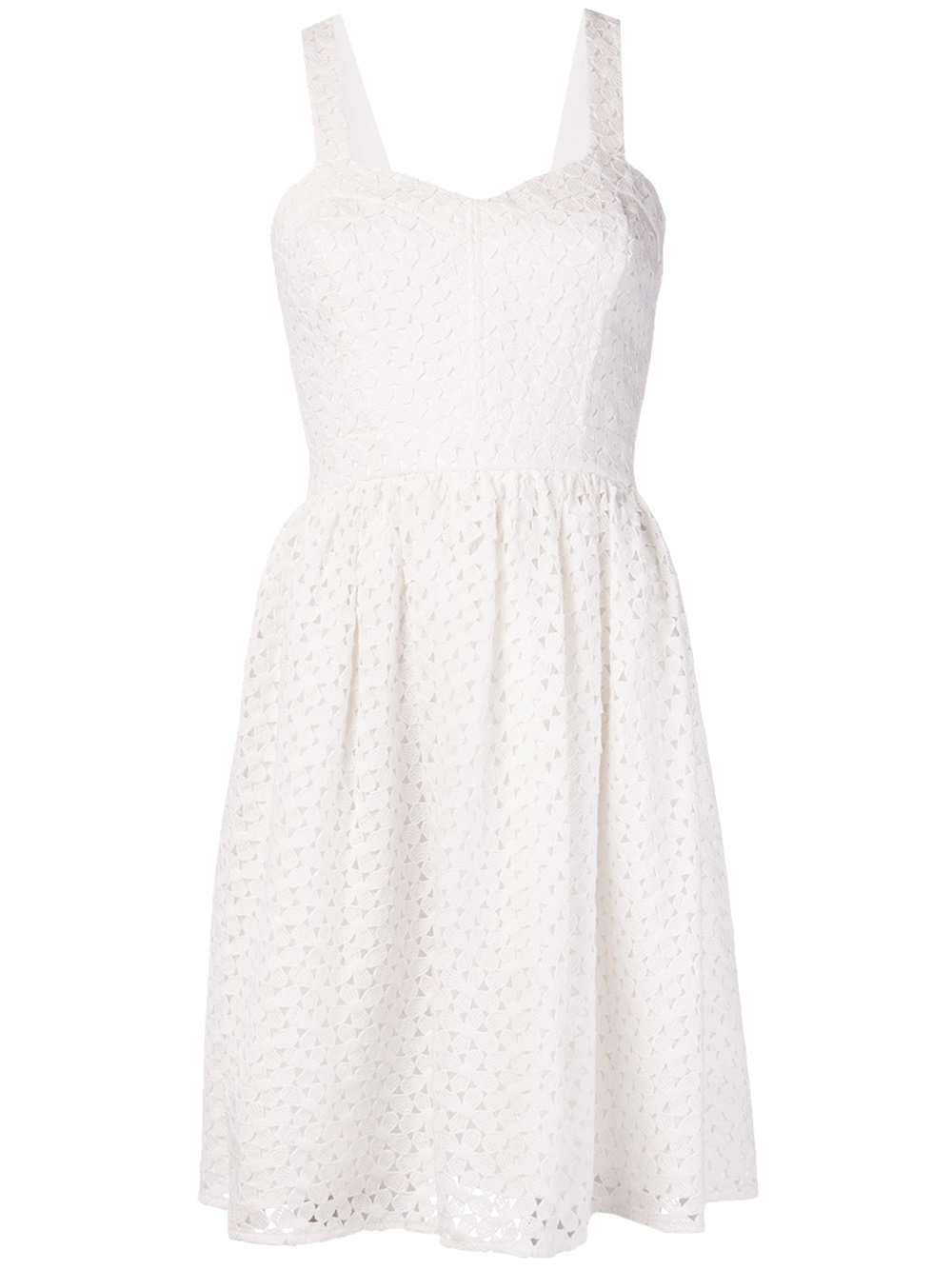 Alice by temperley Nancy Mini Eyelet Dress in White | Lyst