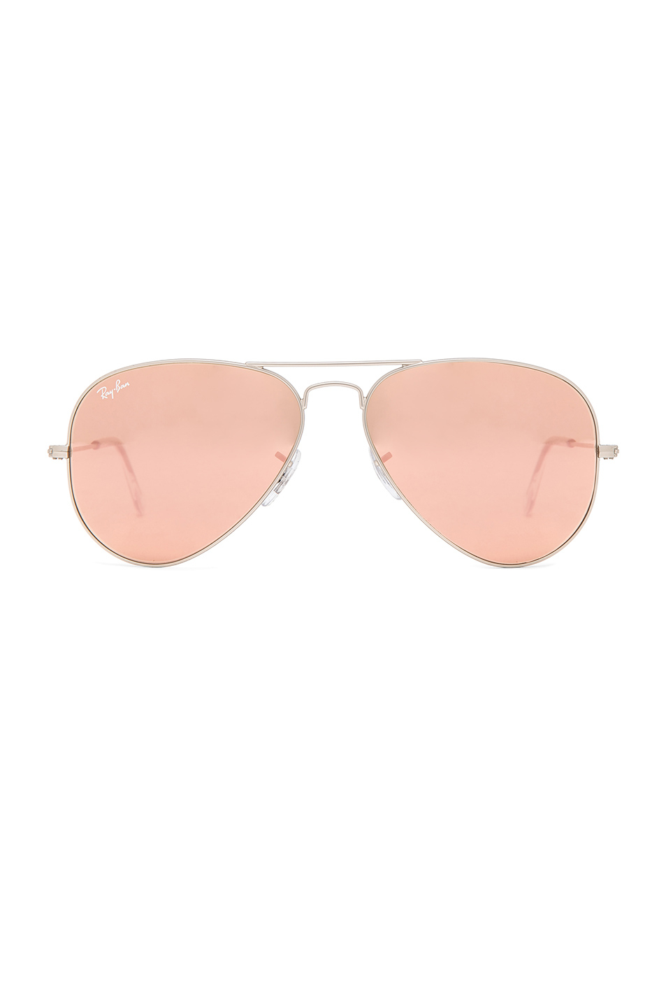 Ray-ban Aviator Sunglasses in Pink | Lyst