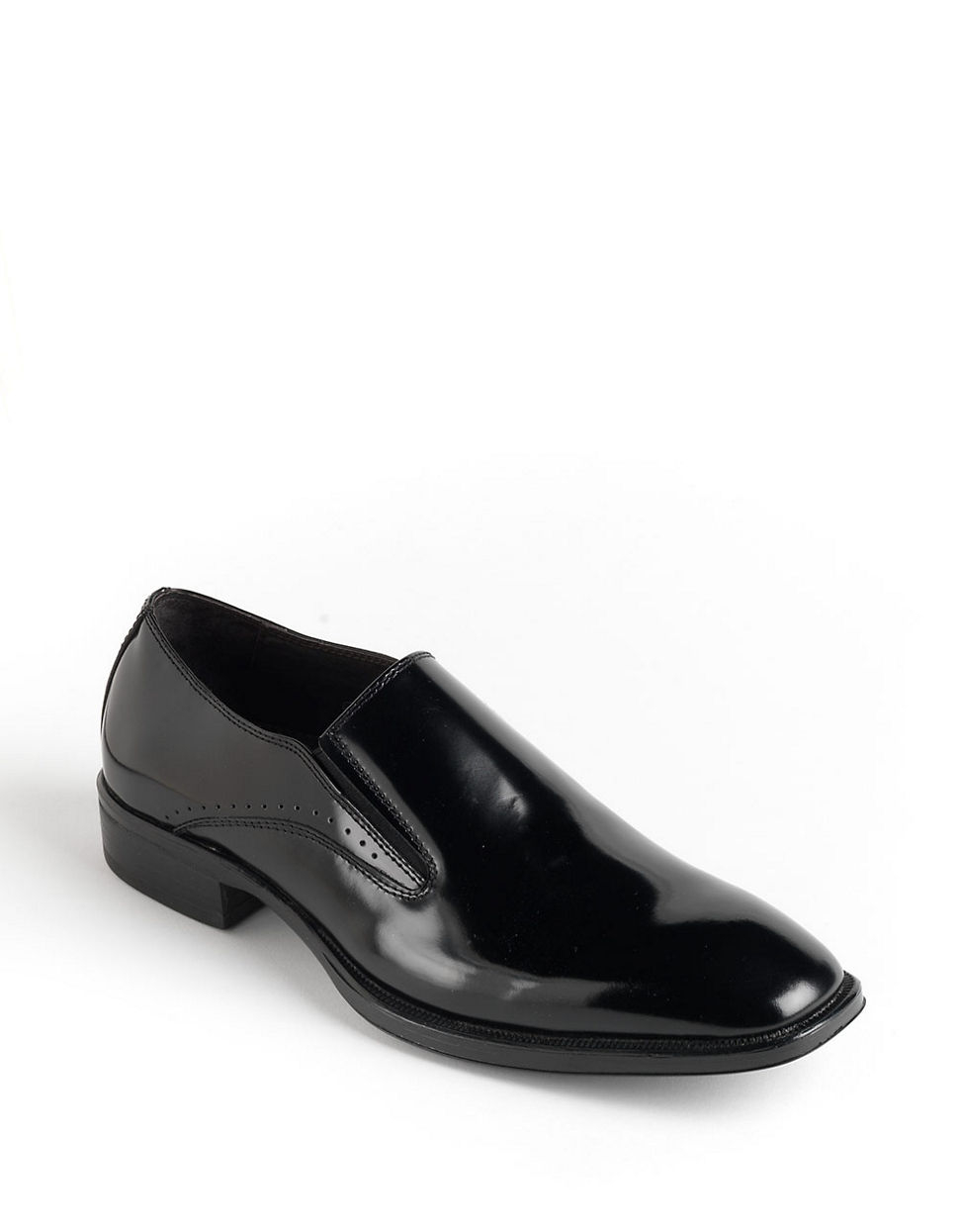 slip on black dress shoes mens