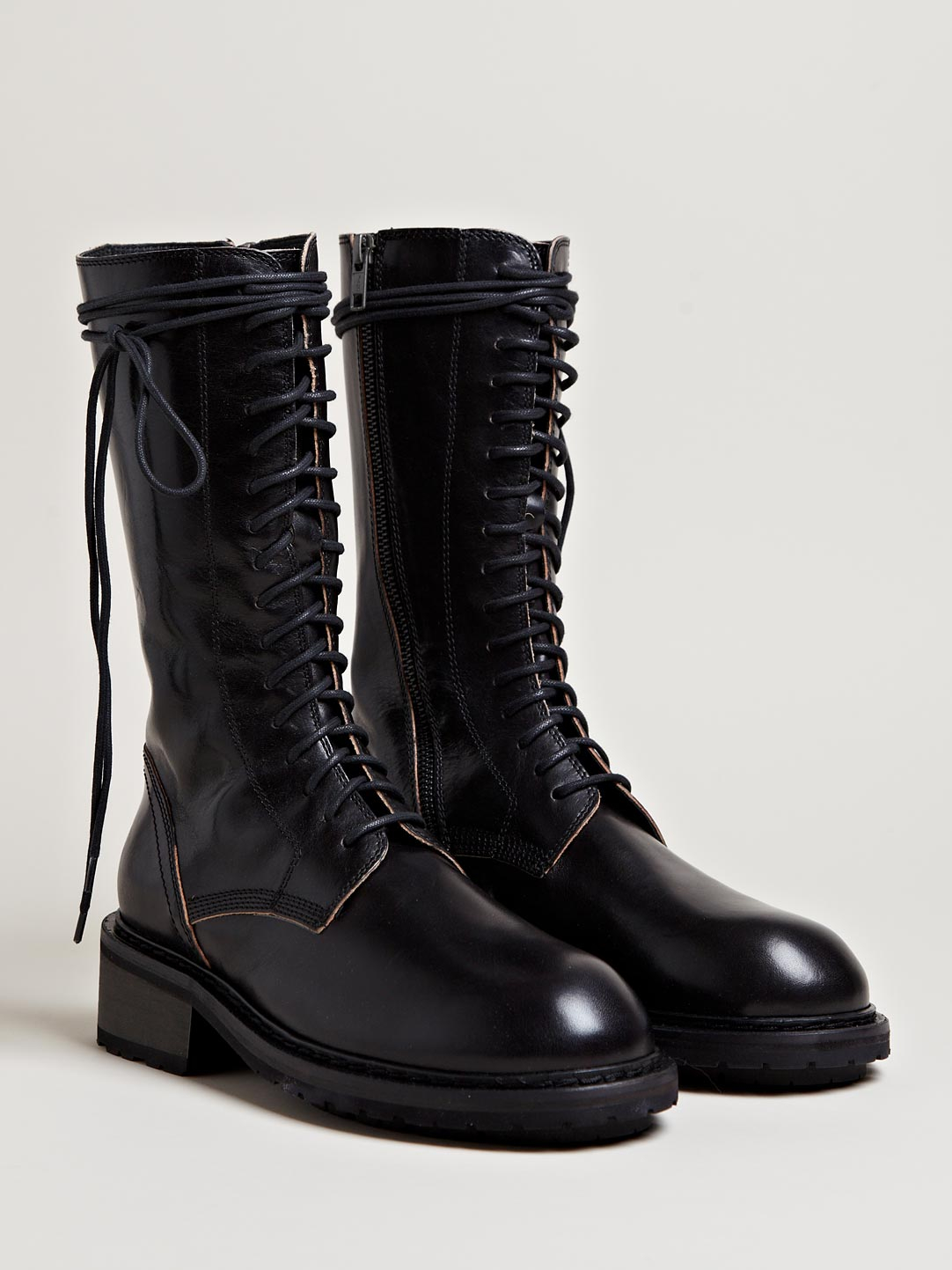 Ann Demeulemeester Womens Tamponato Mid High Boots in Black - Lyst