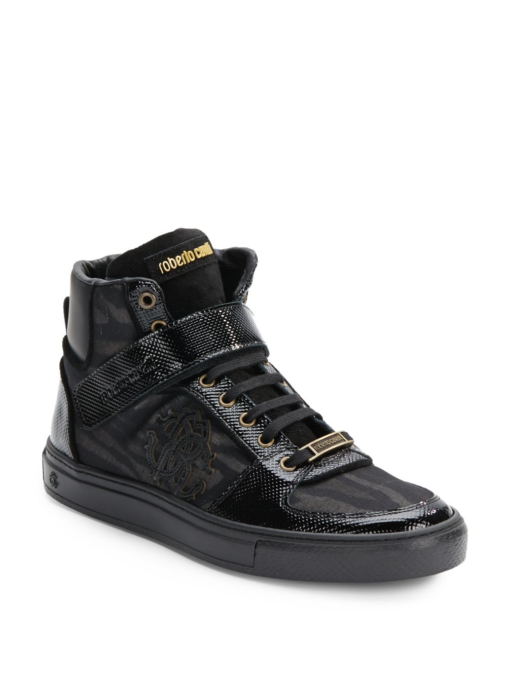 roberto cavalli high top sneakers
