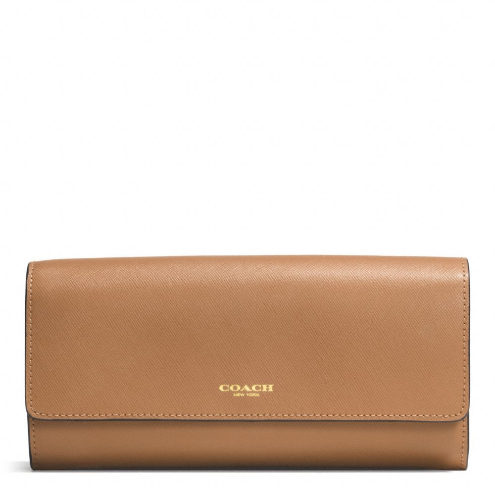 coach wallets gold-up