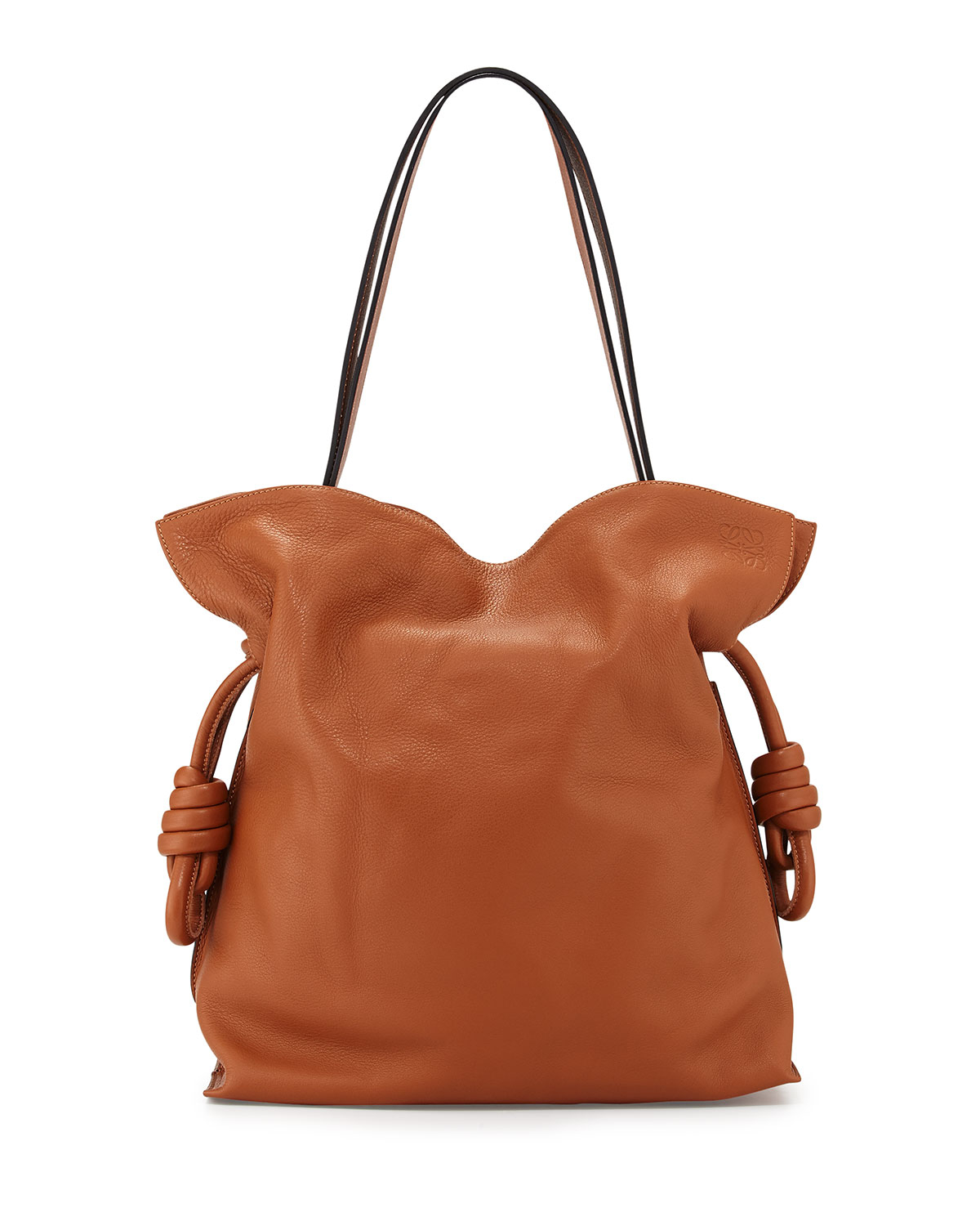 Loewe Flamenco Knot Bucket Bag in Brown (TAN) | Lyst