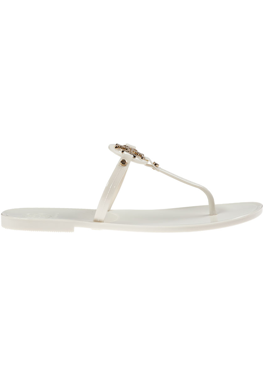 Lyst - Tory Burch Mini Miller Jelly Thong Sandal Ivory in White