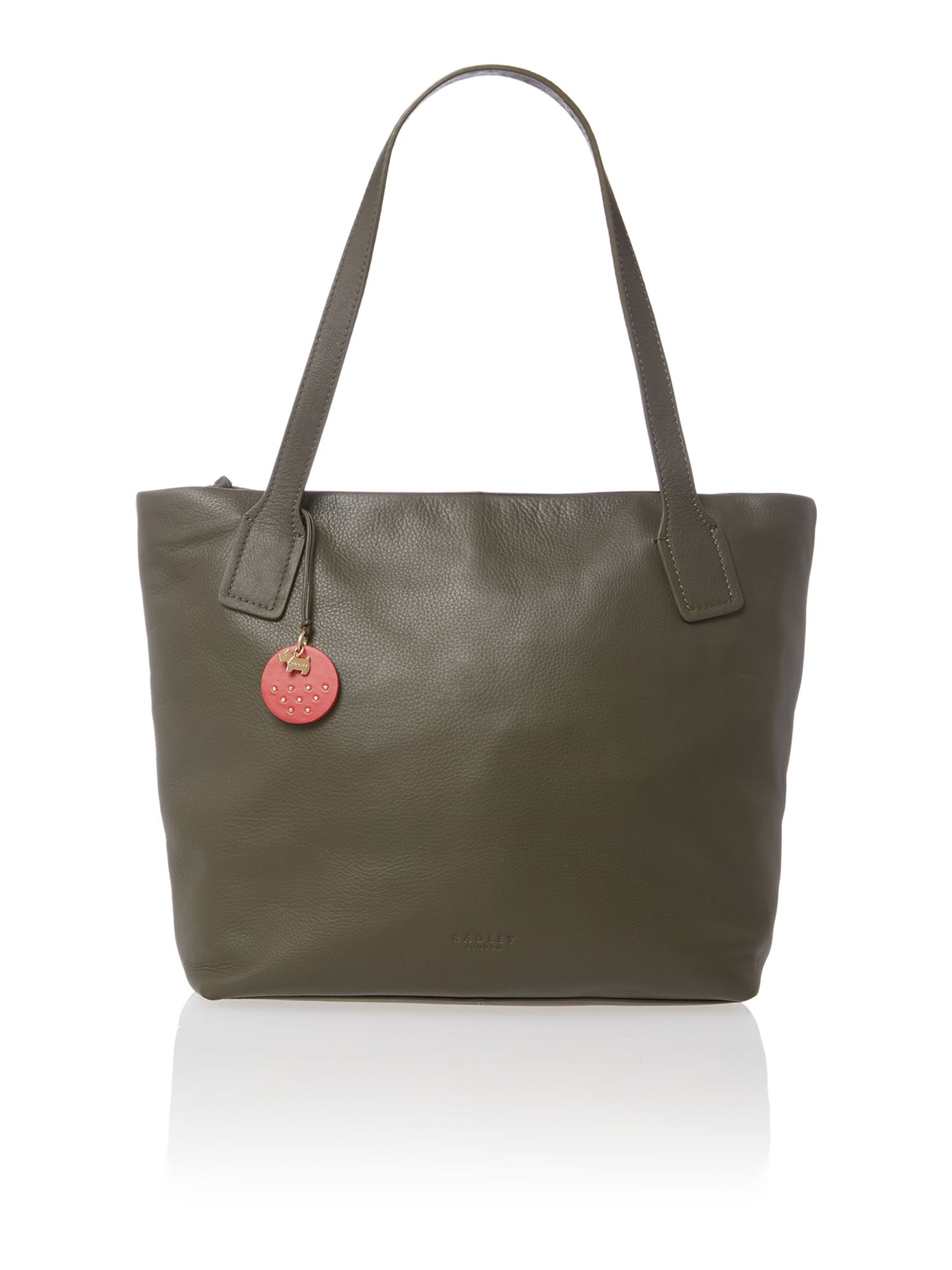 Radley Battersea Green Large Leather Ziptop Tote Bag in Green | Lyst