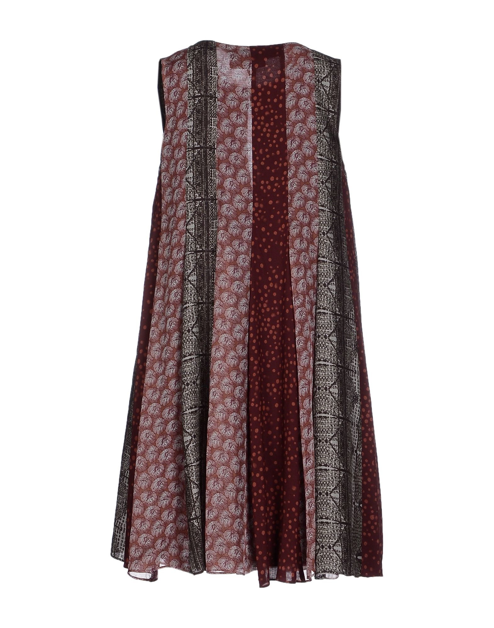 Alysi Short Dress in Multicolor (Maroon) | Lyst