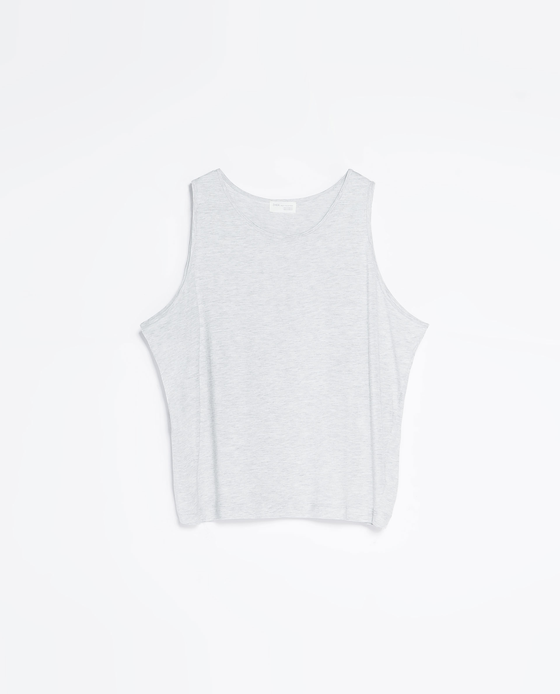 Zara Tank Top with Wide Arm Holes in Gray | Lyst