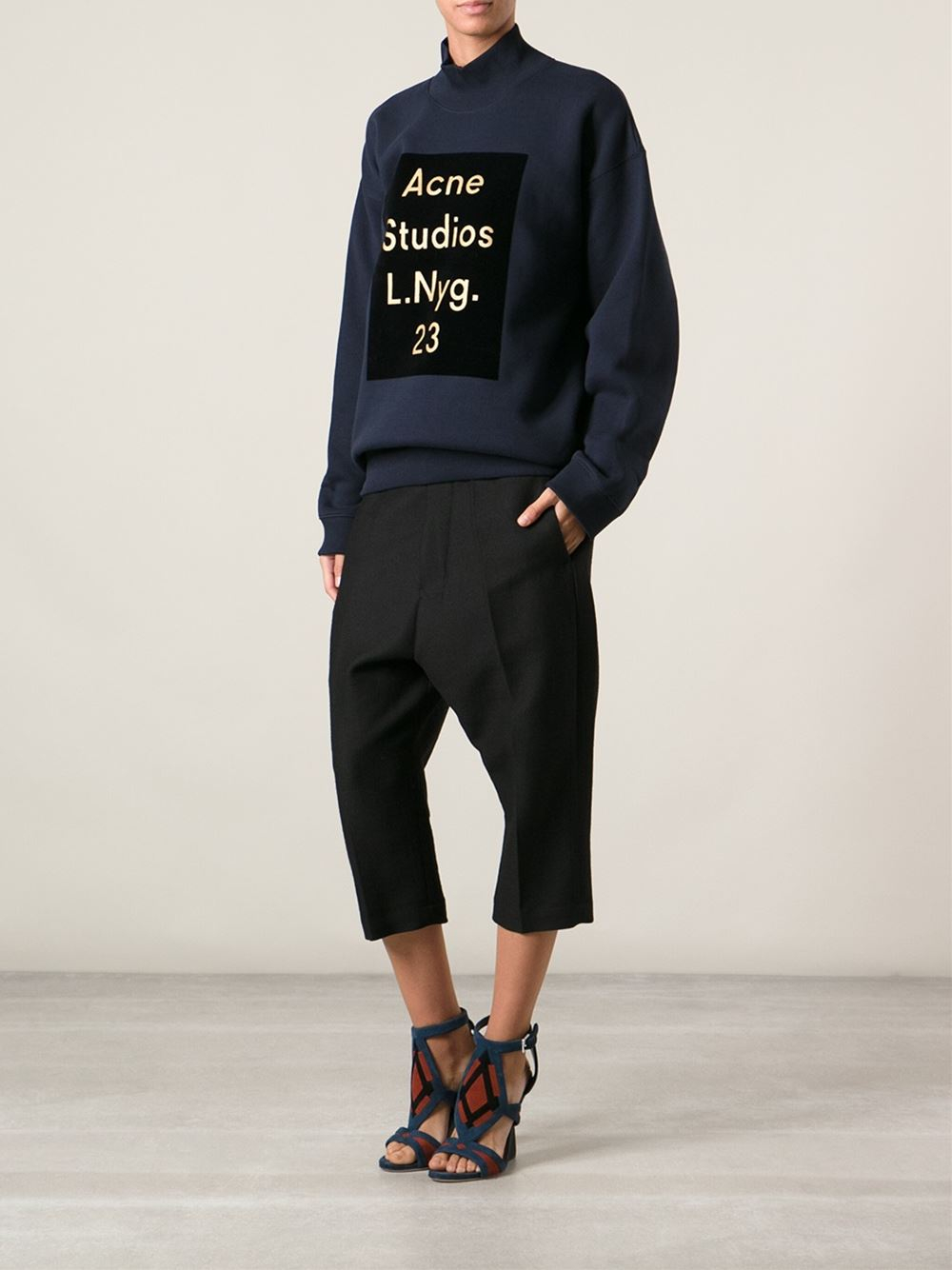 acne studios sweatshirt blue