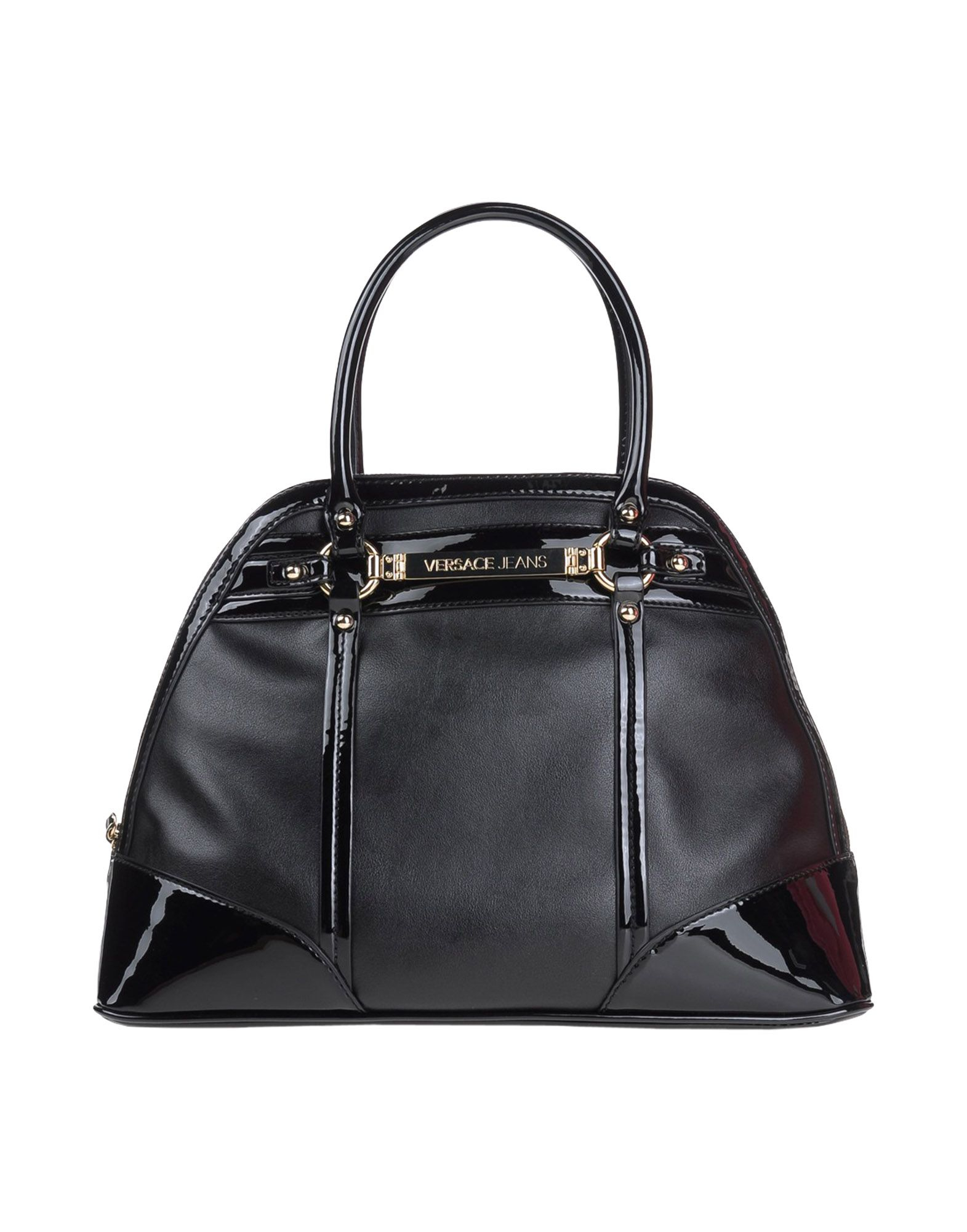 Versace jeans Handbag in Black | Lyst