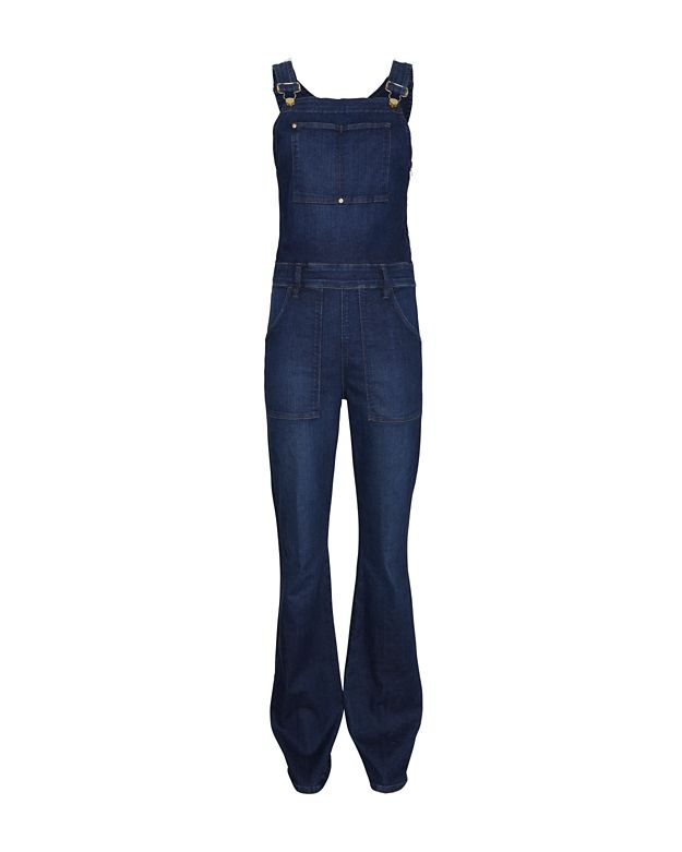 Lyst - Frame Le High Flare Overalls in Blue