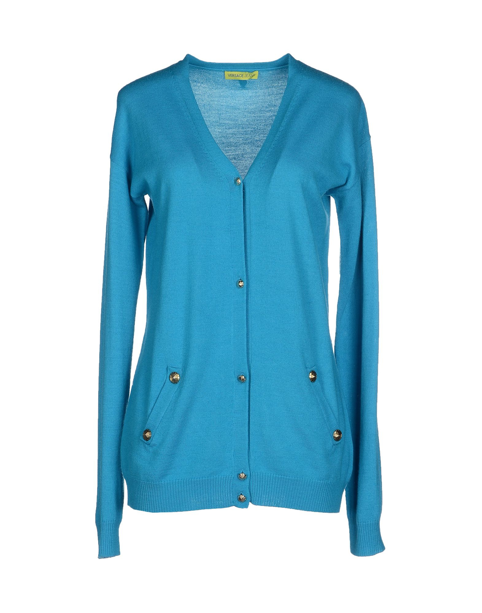  Versace  jeans Cardigan  in Blue Turquoise Save 11 Lyst