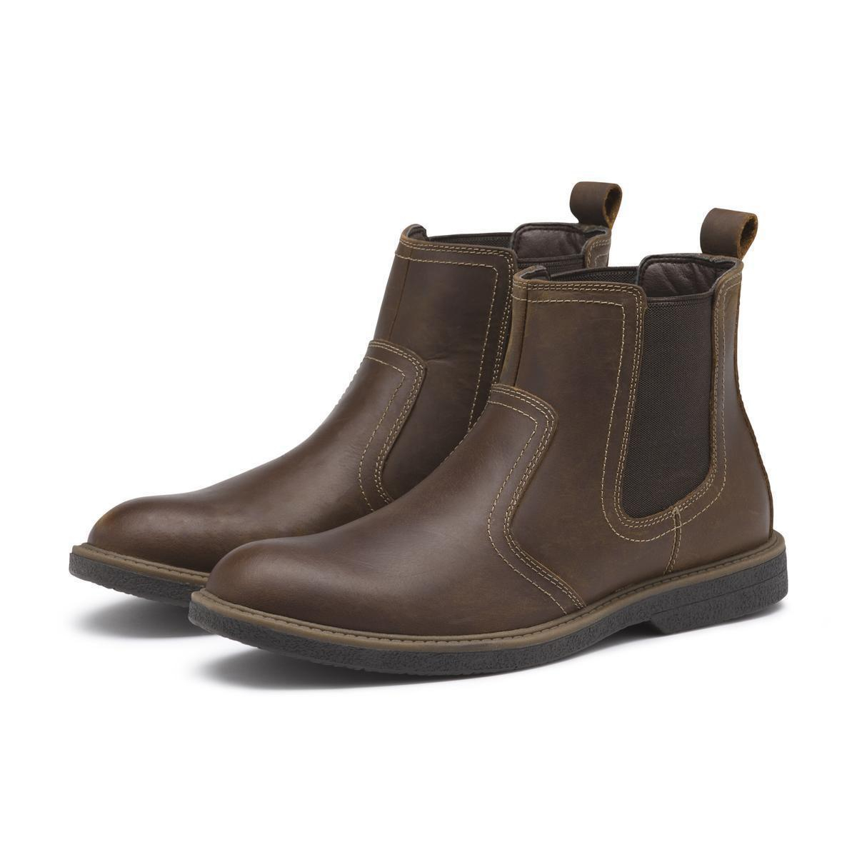 bass brown leather boots