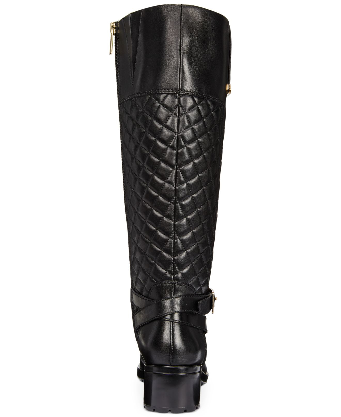 bandolino black leather riding boots