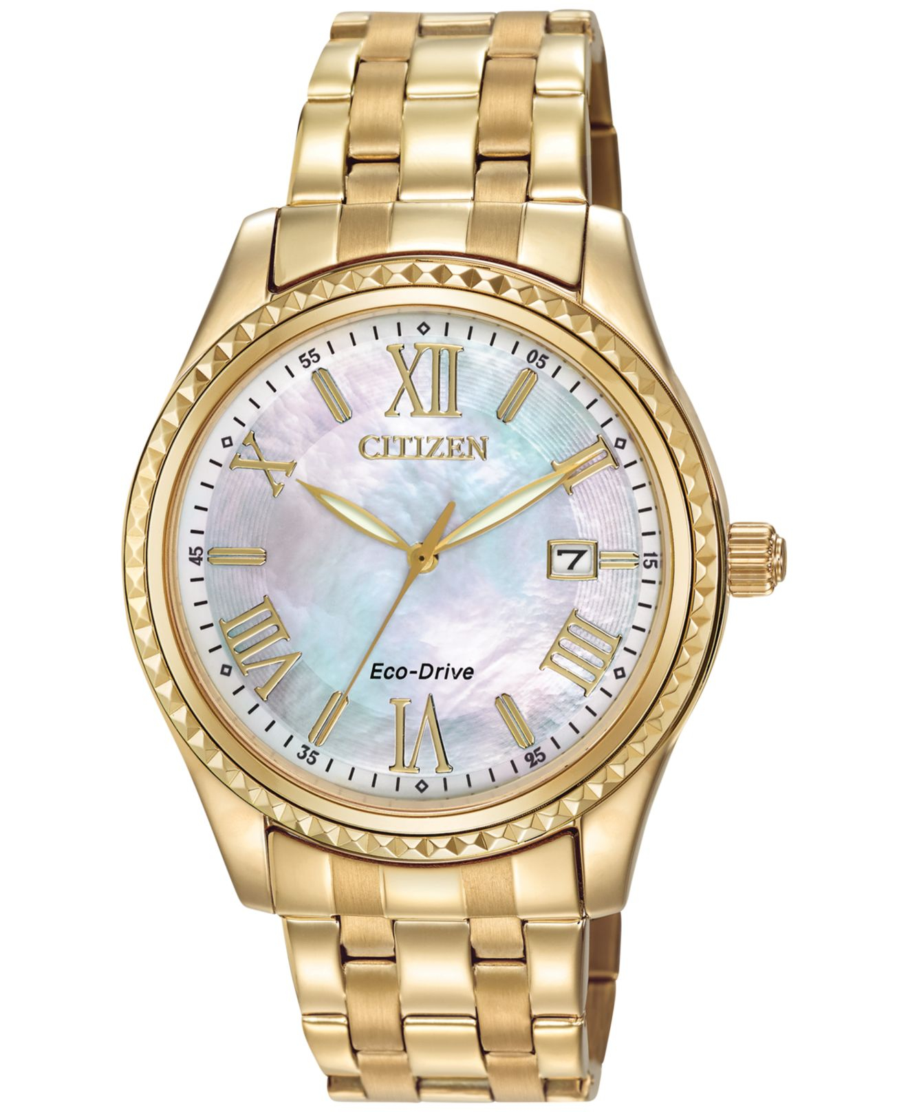 citizen eco drive gold watch
