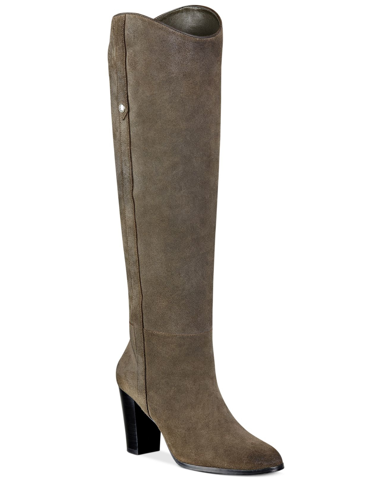 Guess Women's Honon Suede Tall Boots in Beige (Dark Natural Suede) | Lyst