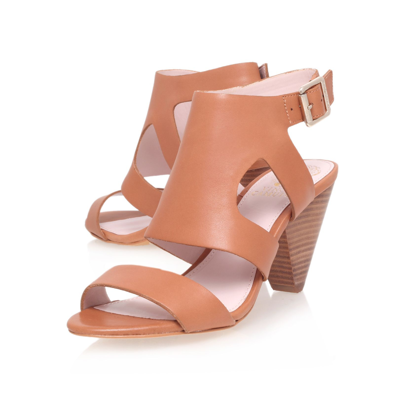 Vince camuto Endell High Heel Sandal in Brown | Lyst
