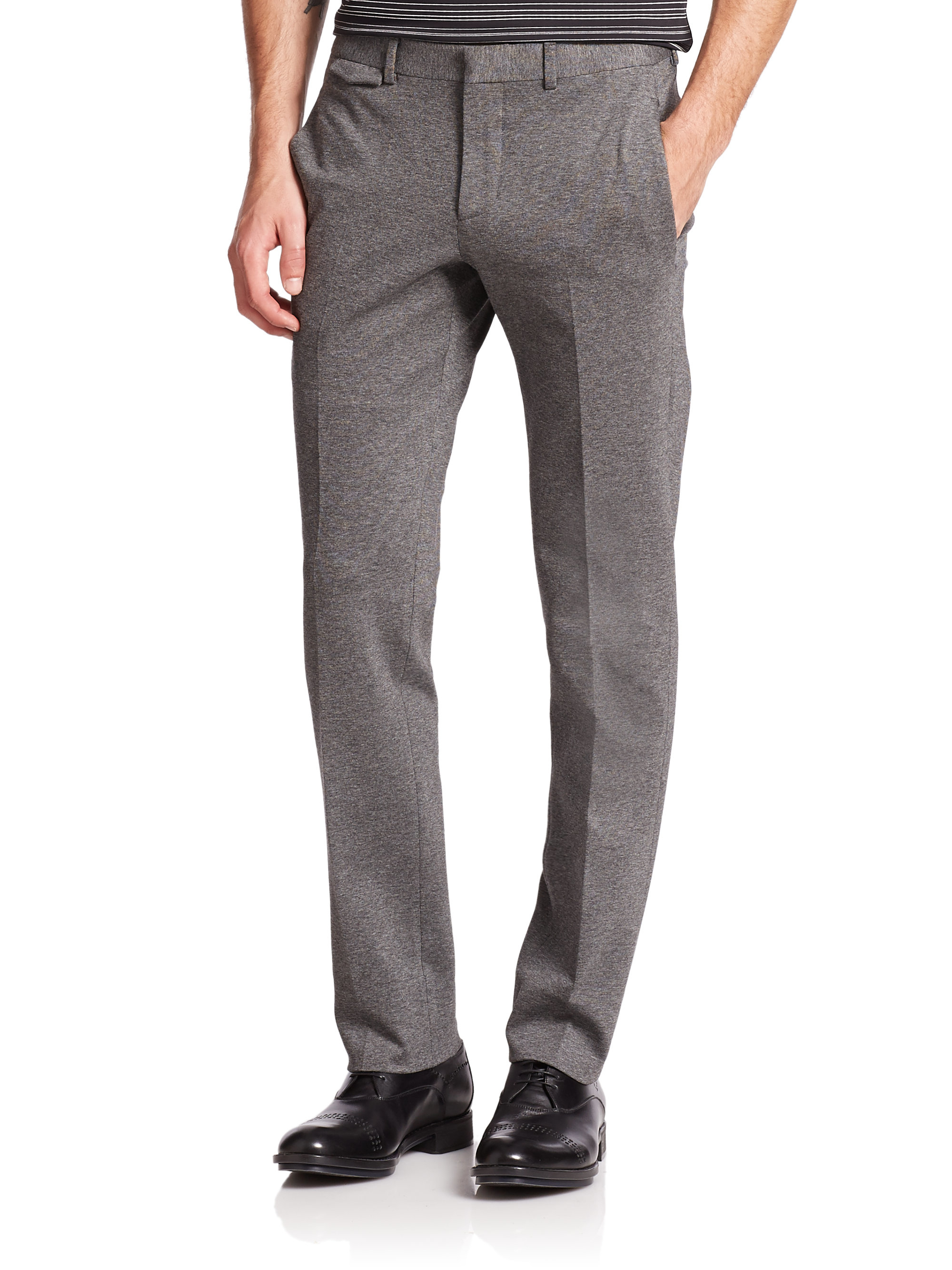 Lyst - Z Zegna Jersey Pants in Gray for Men
