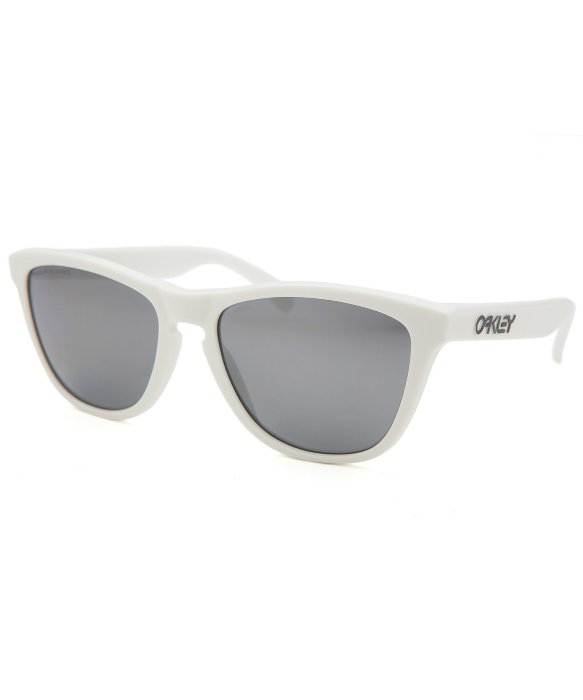 Oakley Men S Frogskins Square White Sunglasses In Gray For Men Lyst