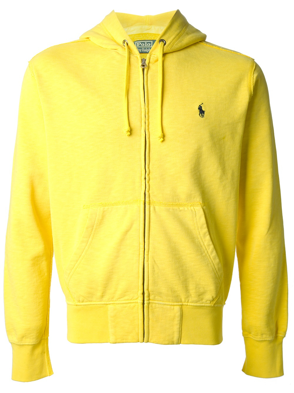 Lyst - Polo Ralph Lauren Zip Front Hoodie in Yellow for Men