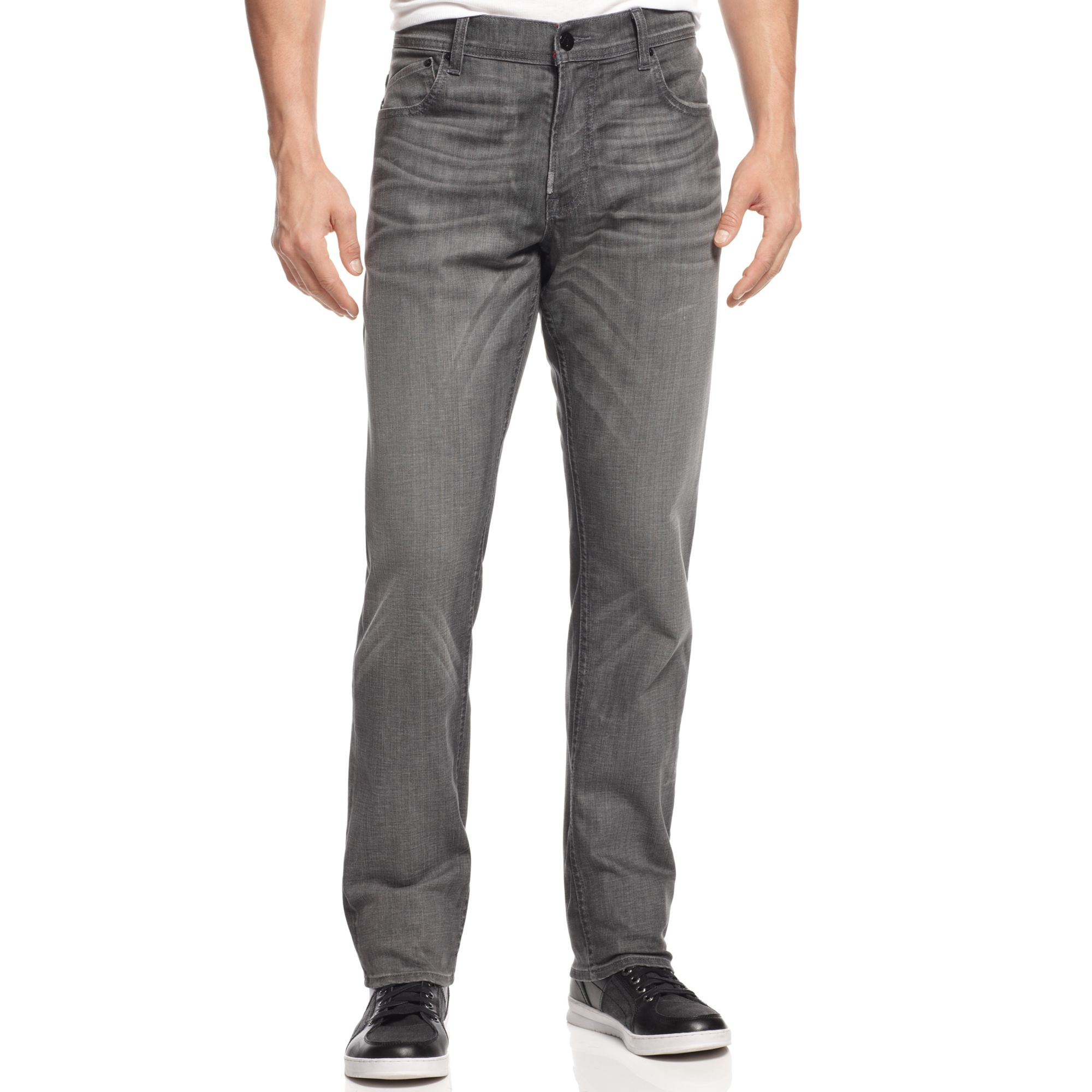 Lrg True Tapered Stretch Jeans in Gray for Men (Ash) | Lyst