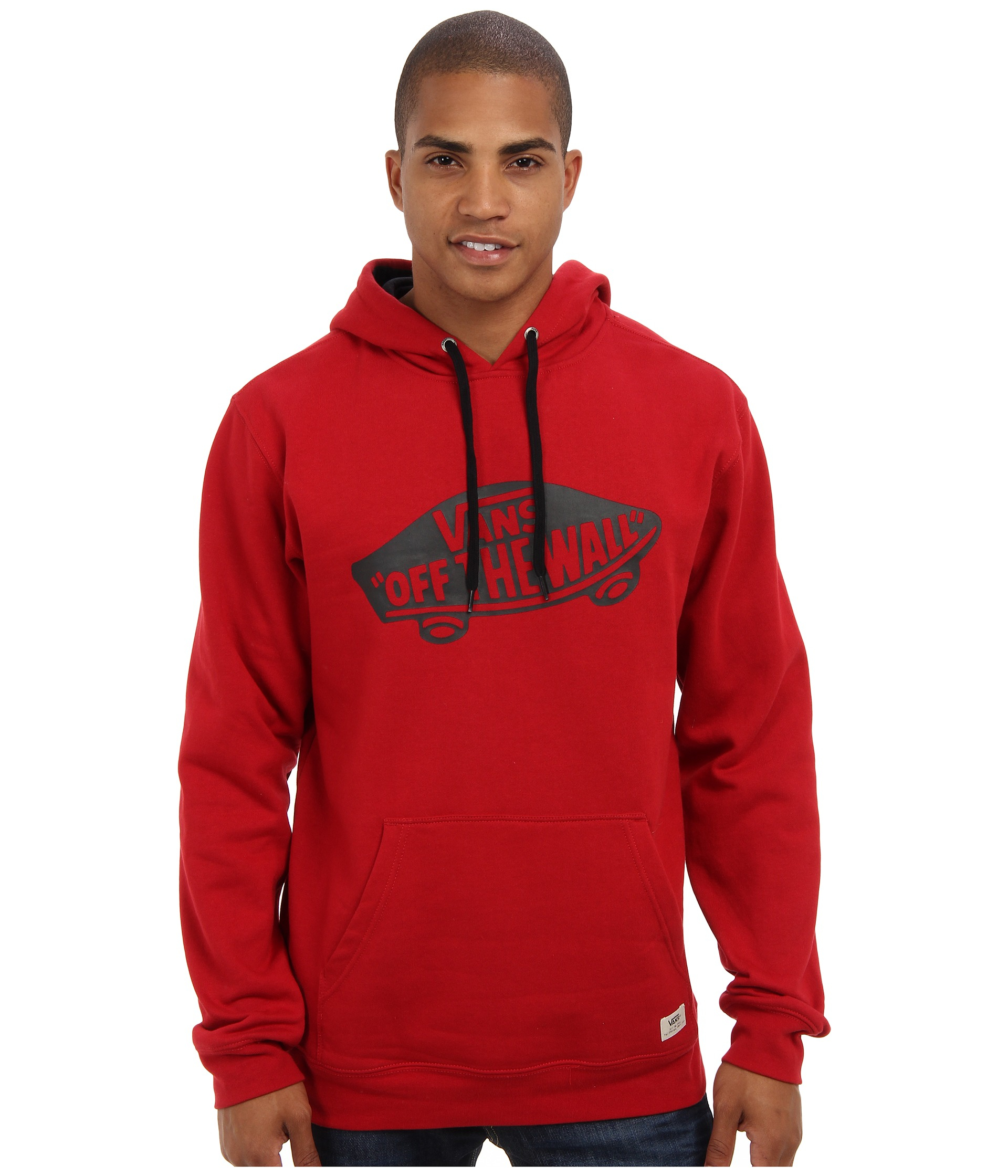 Vans Otw Pullover Fleece Hoodie in Red for Men (Chili Pepper/Black) | Lyst