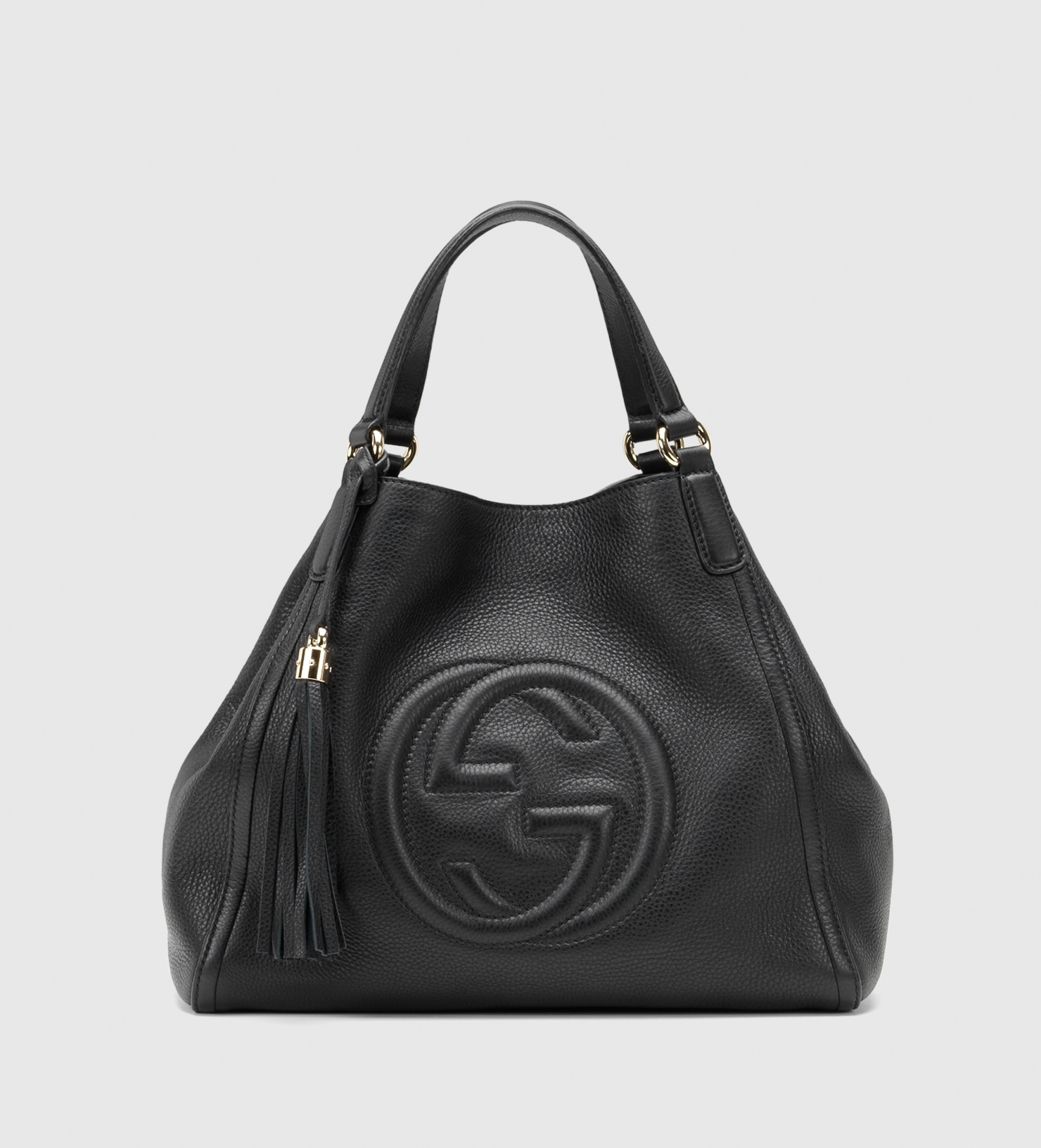 Gucci Soho Leather Shoulder Bag in Blue | Lyst