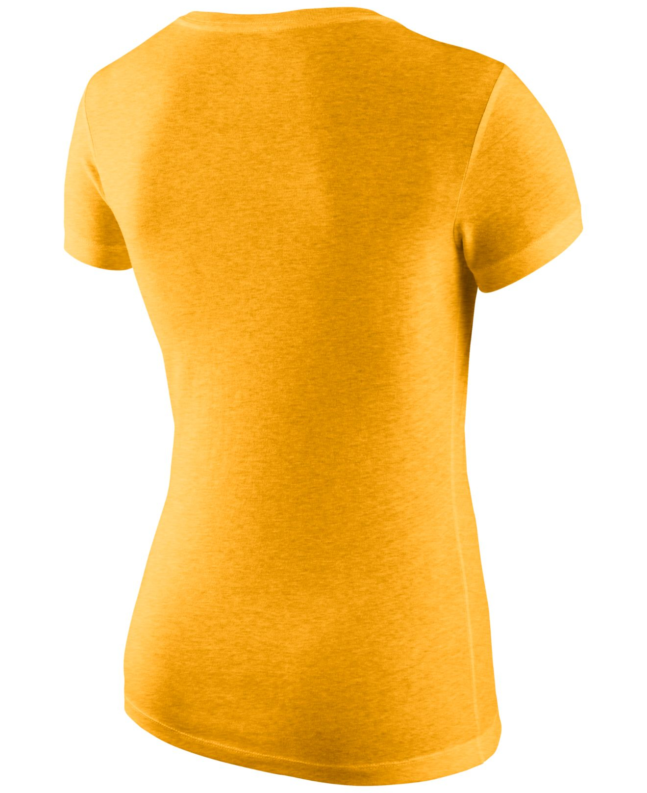 Nike Women's Pittsburgh Pirates V-neck T-shirt in Yellow | Lyst