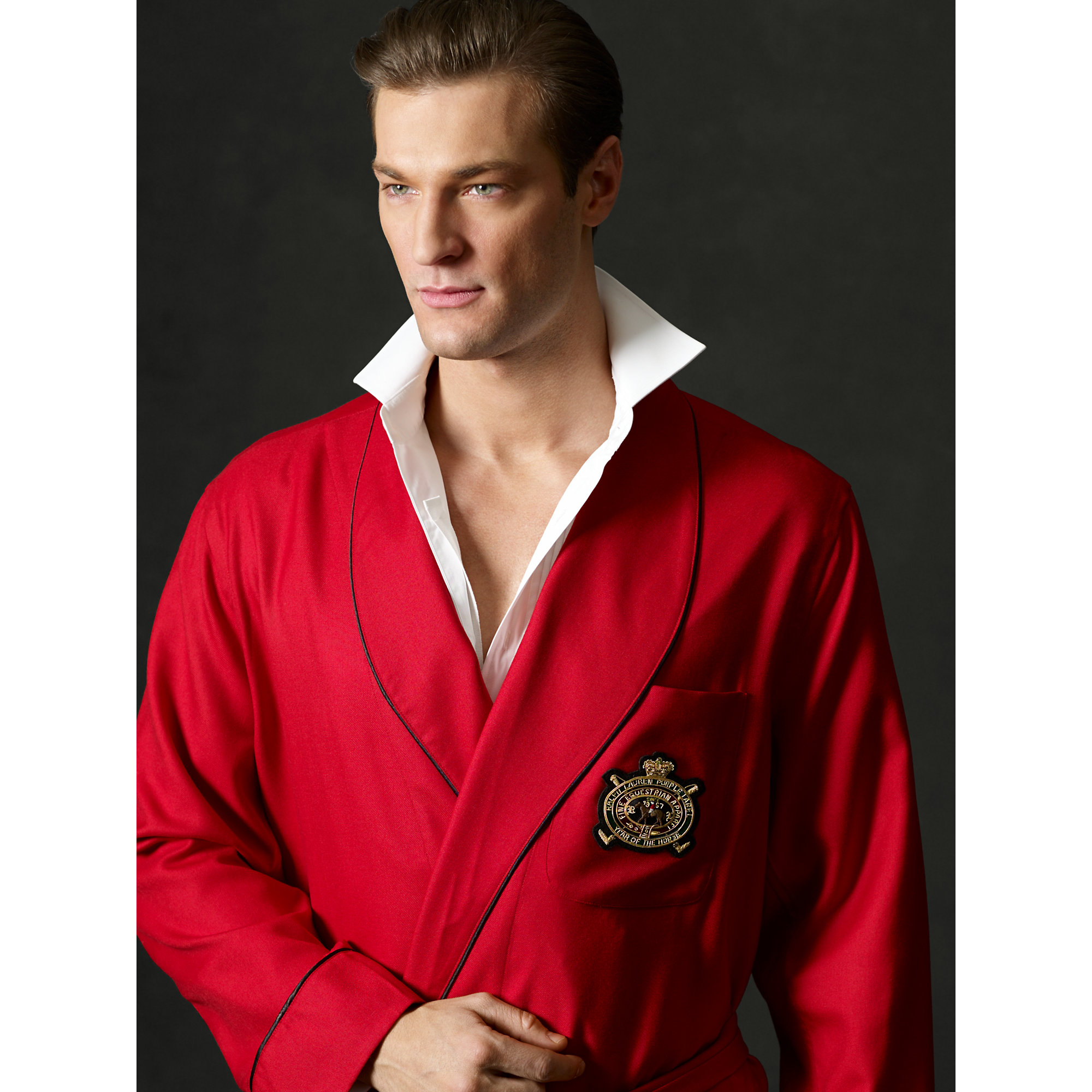 Lyst Ralph Lauren Purple Label Cashmere Robe in Red for Men