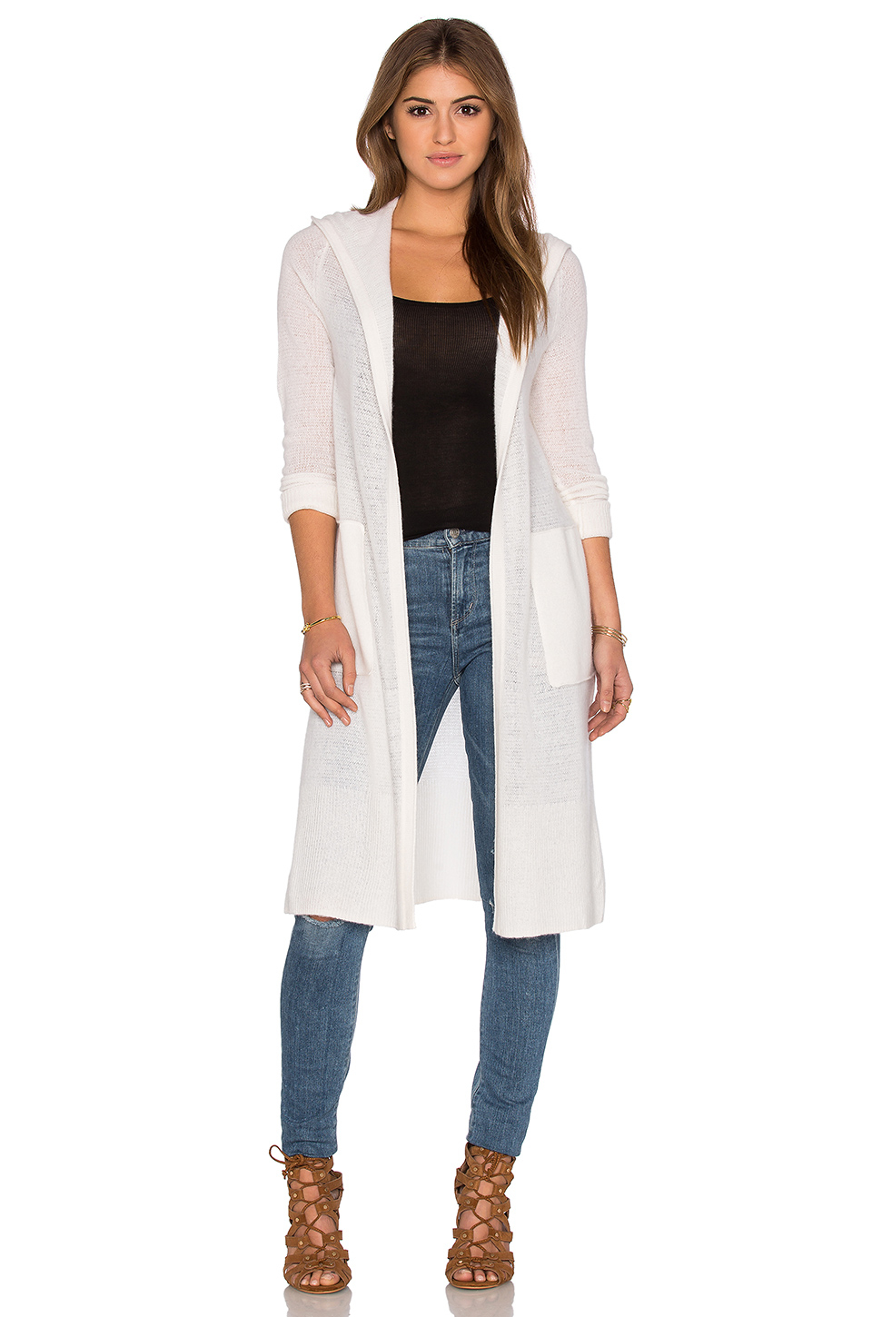 white warren cardigan