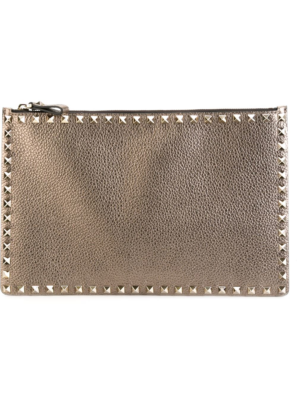 valentino clutch gold