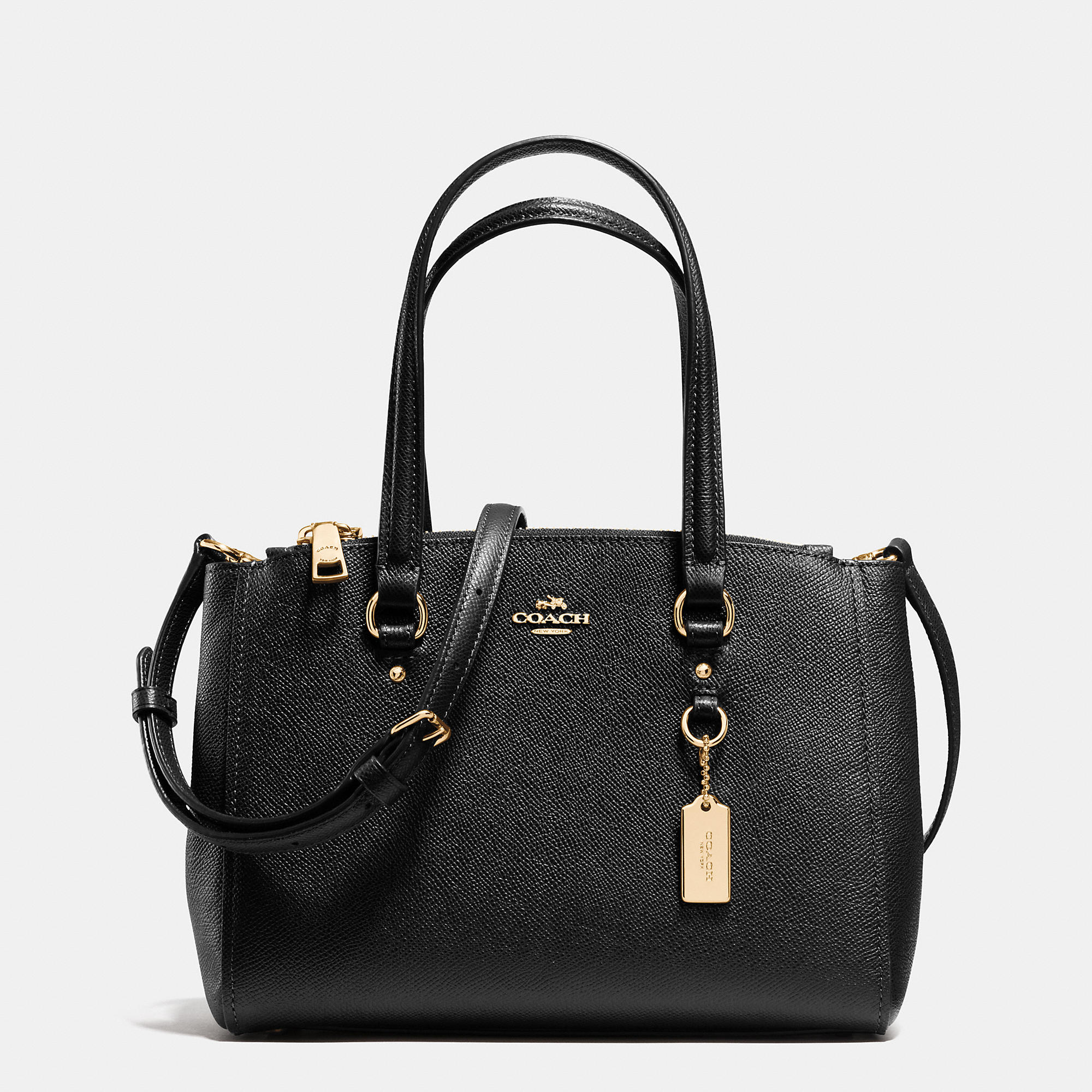 COACH Stanton Carryall 26 In Crossgrain Leather in Black - Lyst