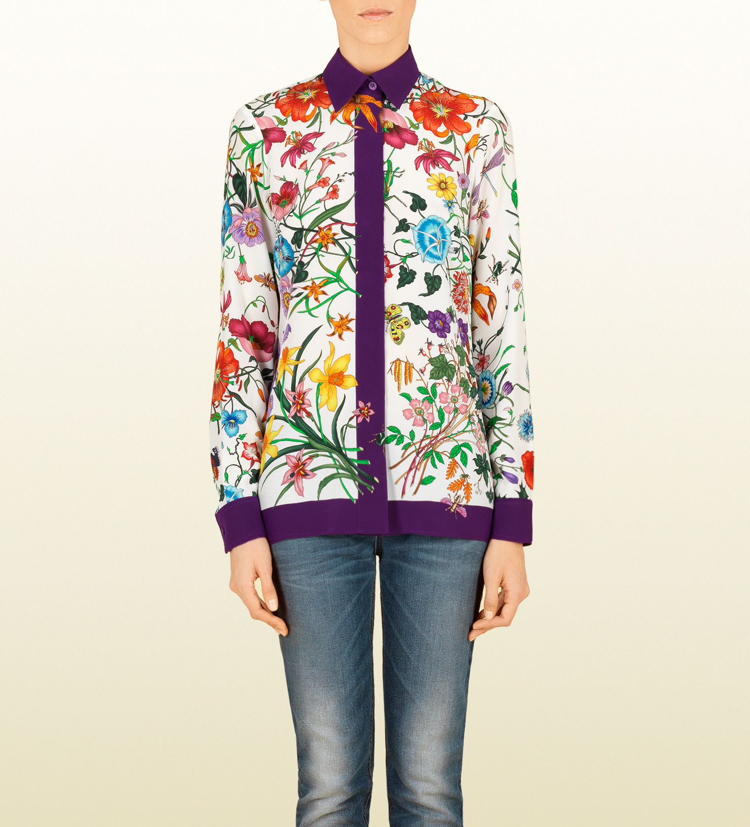 gucci silk shirt women