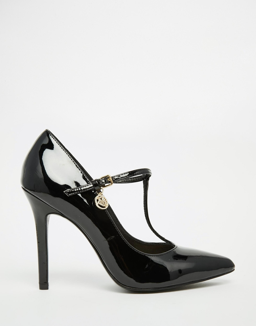 Lyst Faith T Bar Mary Jane Heeled Shoes In Black Gallery