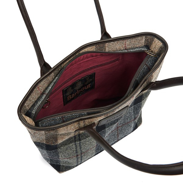 Barbour Dee Tartan Handbag In Blue Lyst Gallery