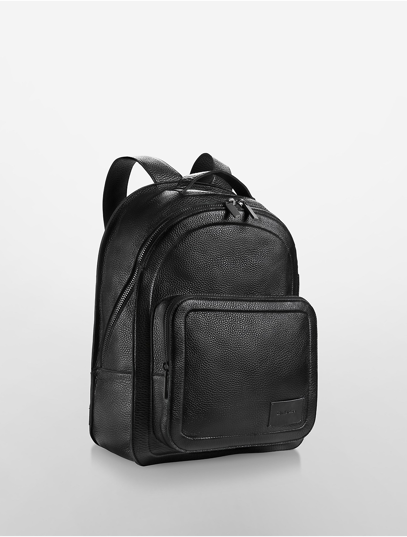 Lyst - Calvin Klein Jeans Infinite Leather Backpack in Black