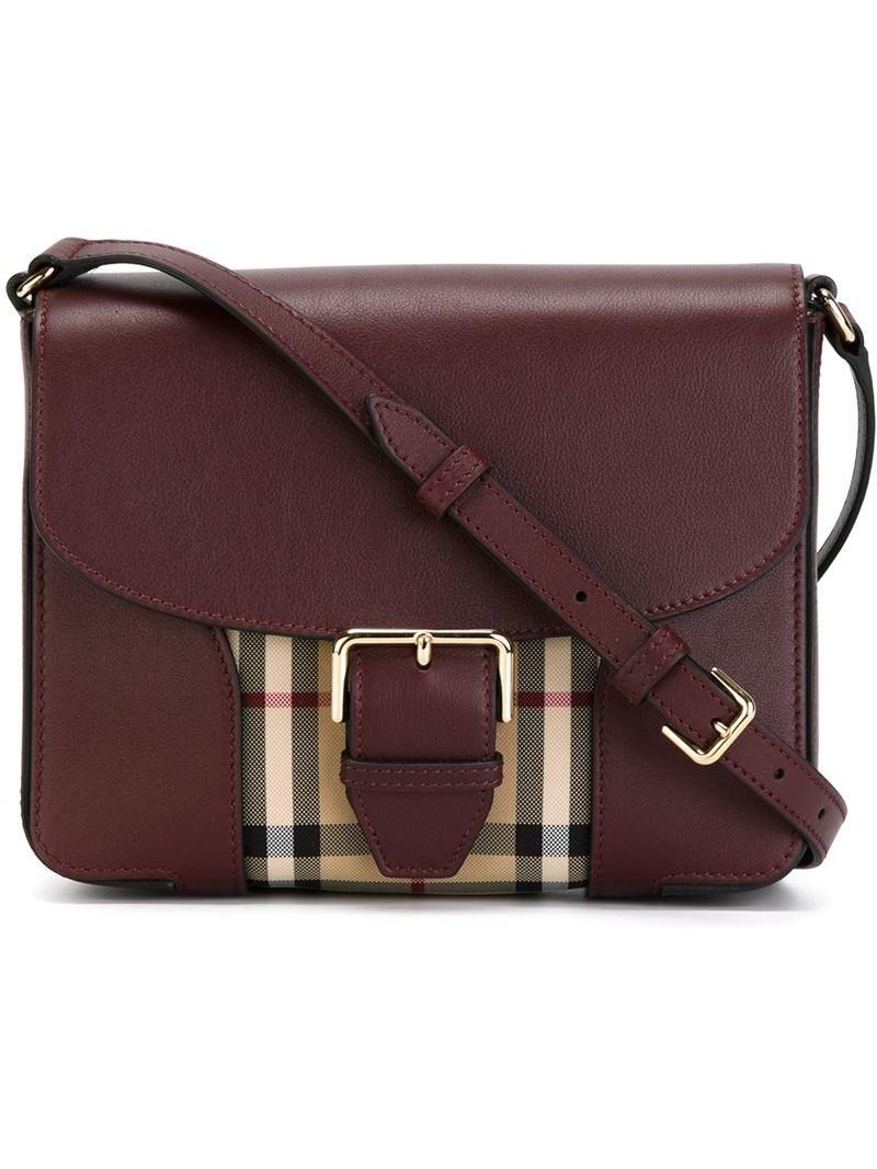 Lyst Burberry Small Horseferry Check Crossbody Bag
