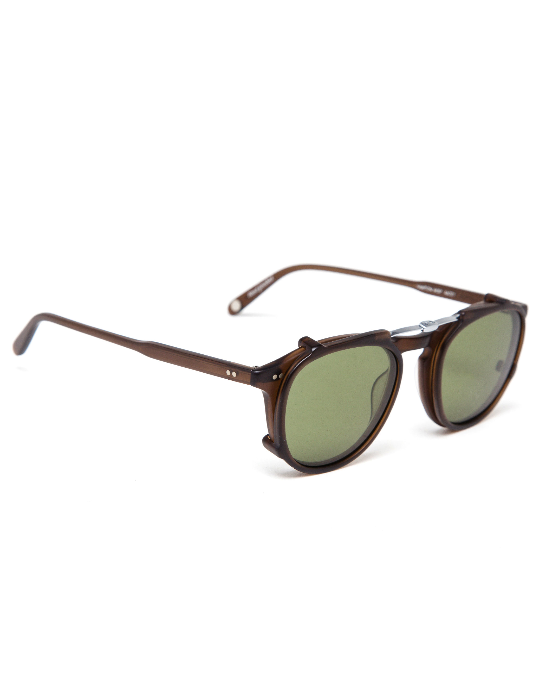 garrett leight cali optical brown hampton clip on sunglass lenses product 4 542887647 normal