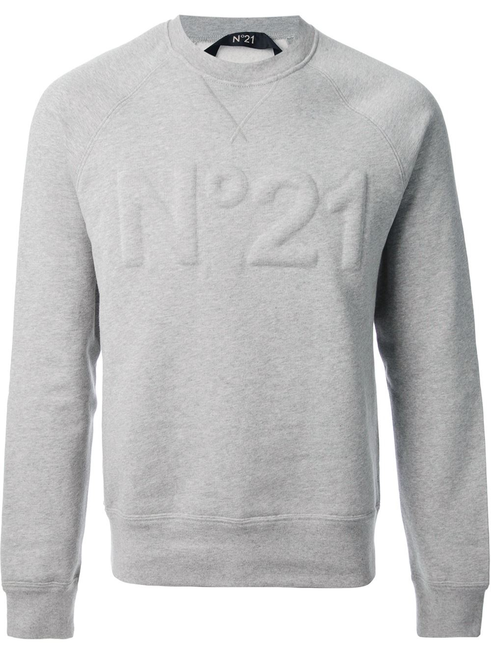 Lyst N°21 Logo Embossed Sweater in Gray for Men
