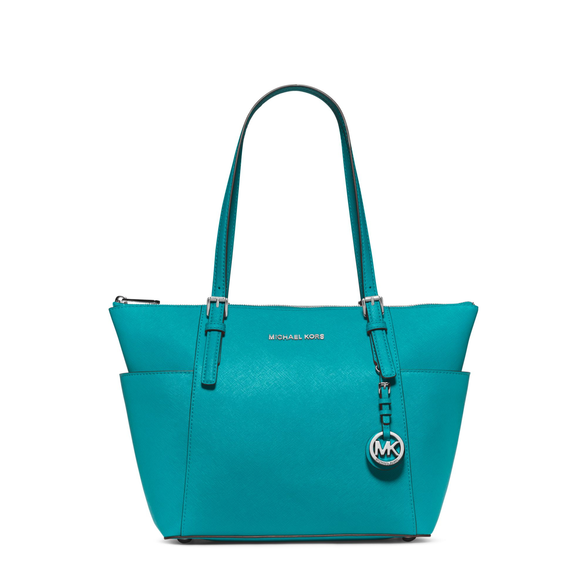 Michael Kors Jet Set Purse Turquoise Color | semashow.com