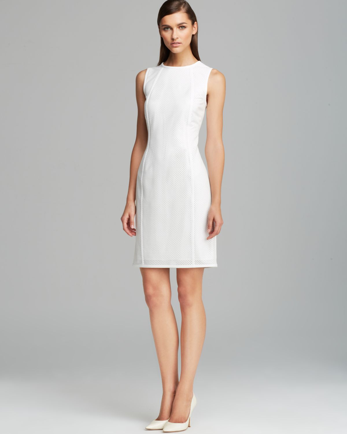 white calvin klein dresses