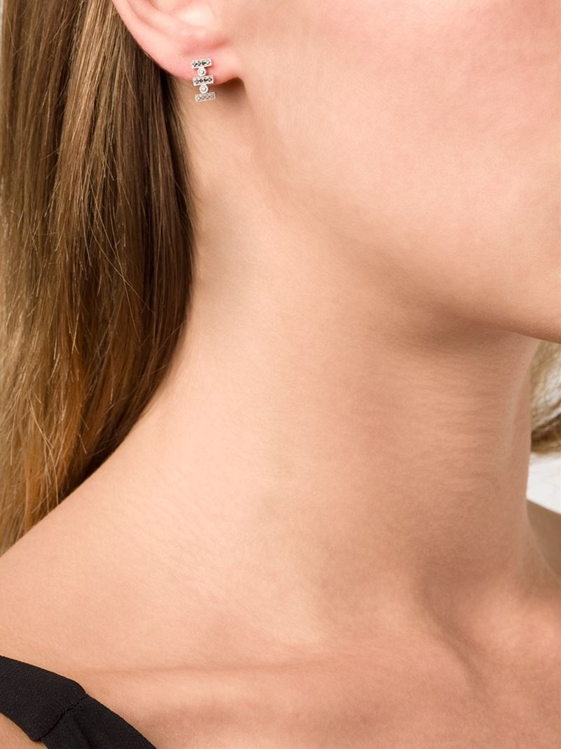 Lyst Dana Rebecca Reese Brooklyn Stud Earrings In Black Gallery