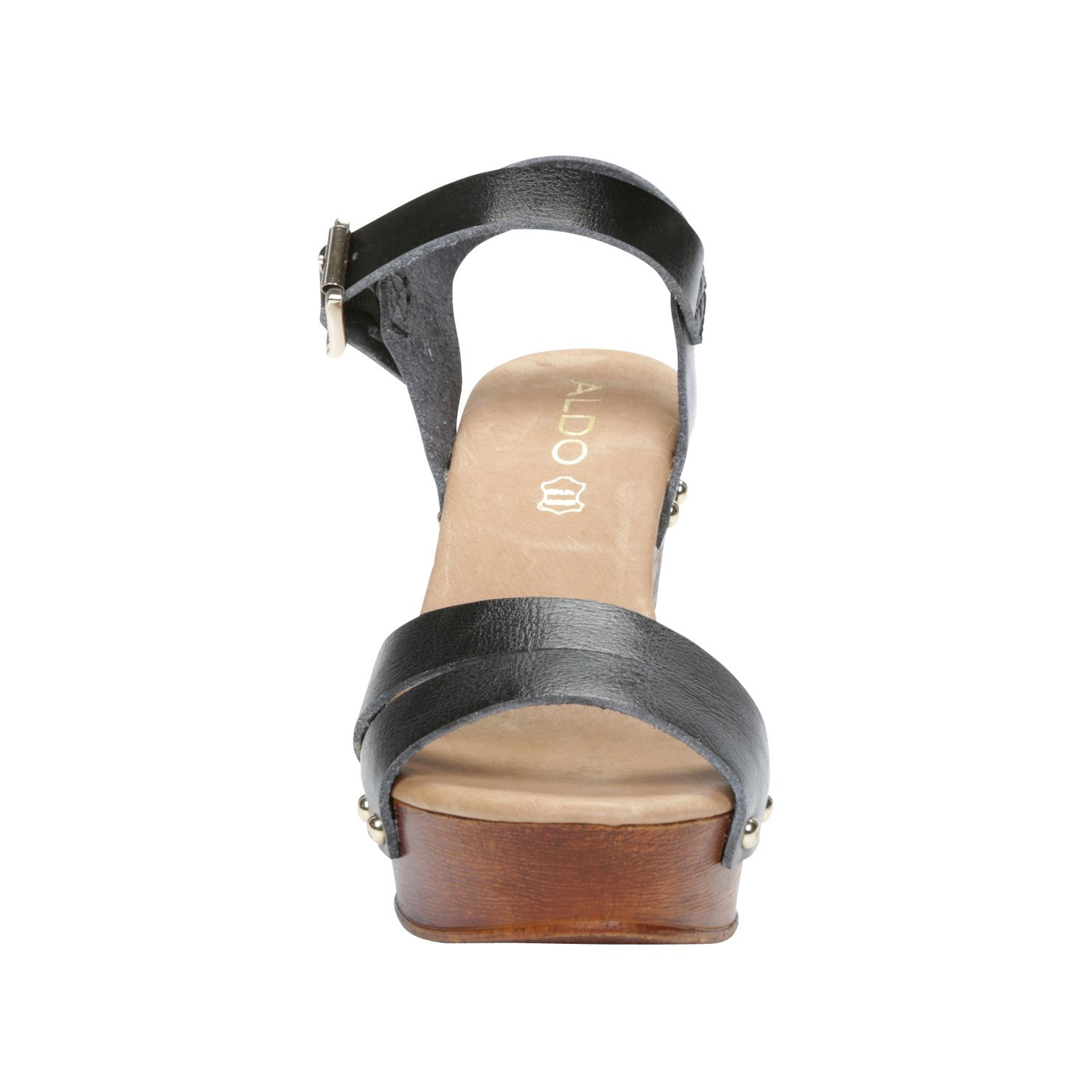  Aldo  Eowowia Wedge  Strap Sandals  in Black Lyst