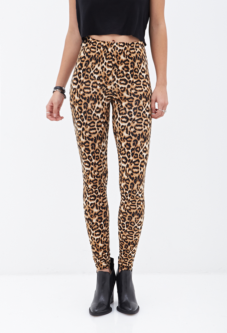 Leopard Print Leggings Ladies International Society of Precision